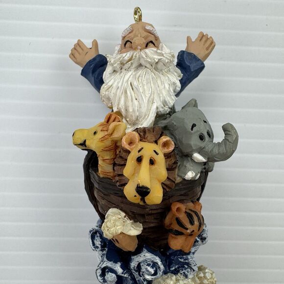 Vintage Noah’s Ark Ornament Design Animals Resin Ark Religious Christmas - Picture 5 of 8
